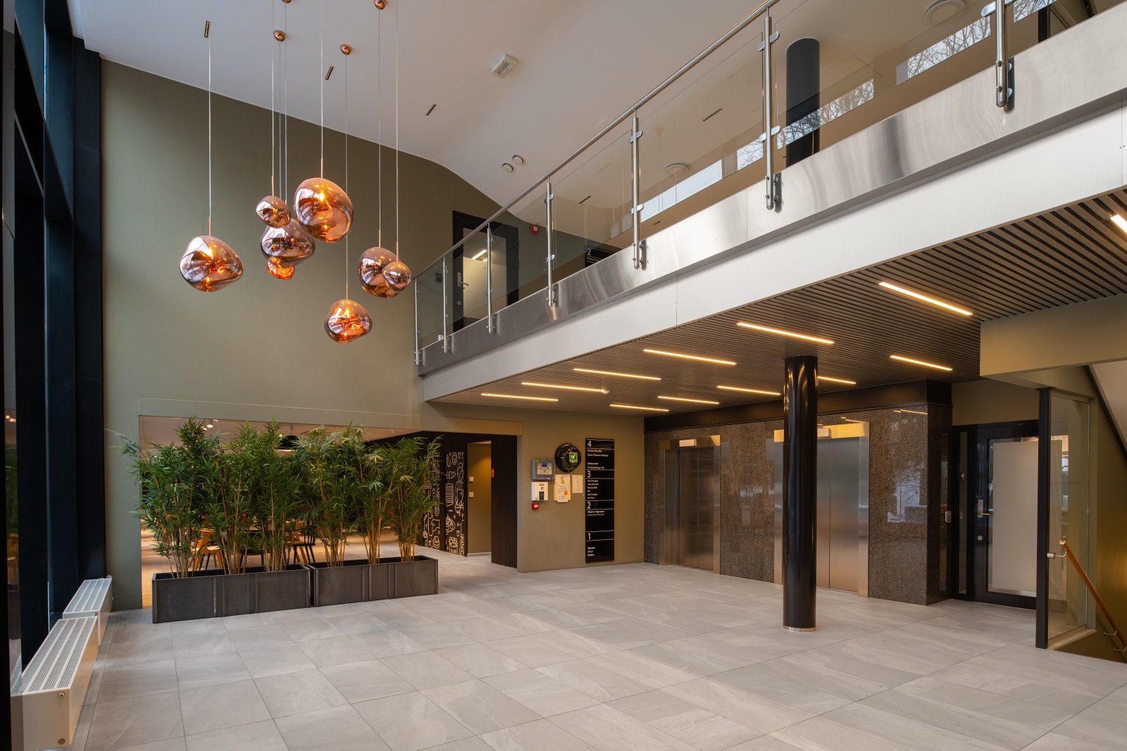 Flott og moderne inngangsparti Galleribilde