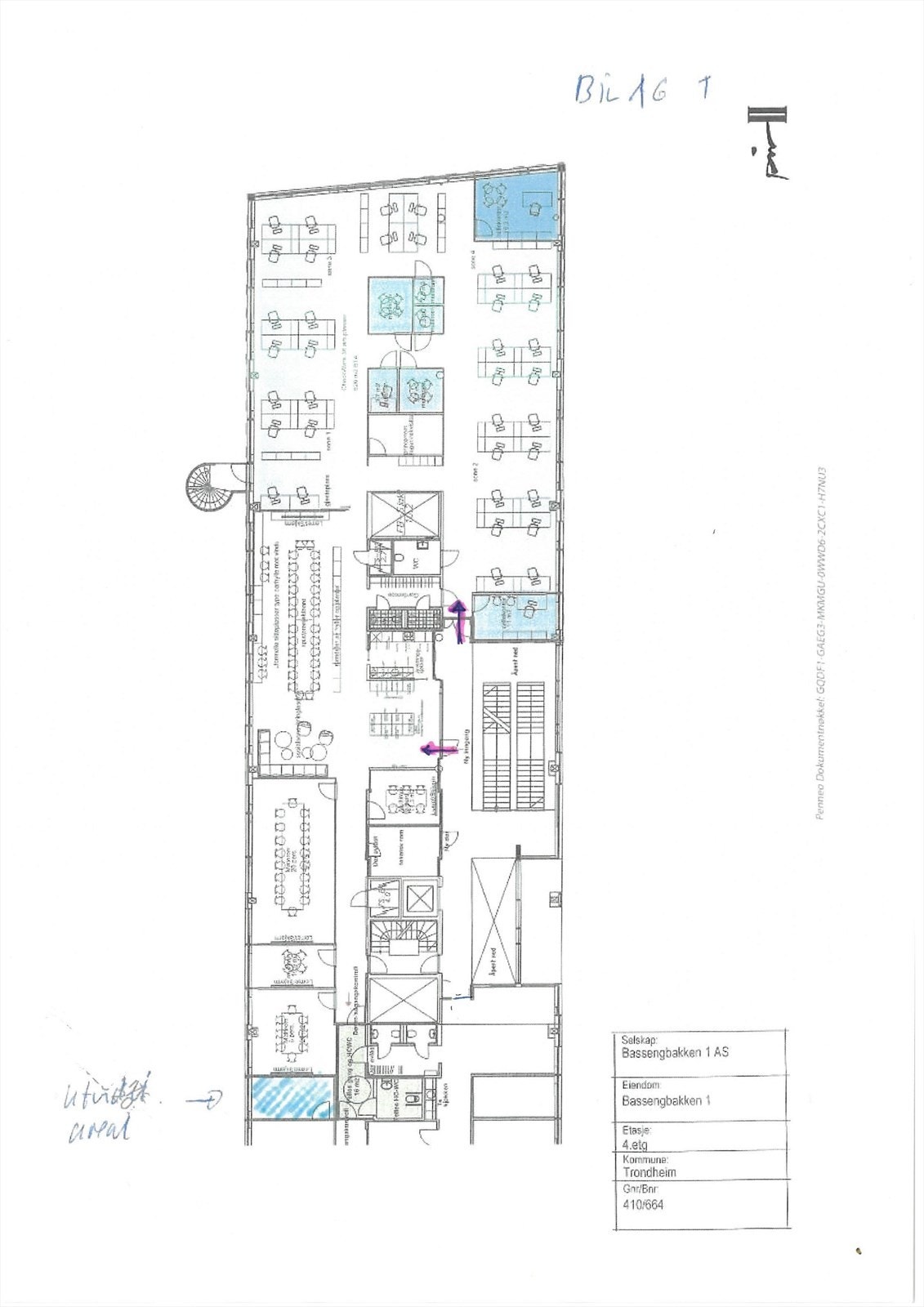 Areal. Det er 2 innganger og arealet kan deles med felleskjøkken og garderobe Galleribilde