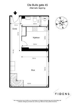 Alternativ plantegning Galleribilde
