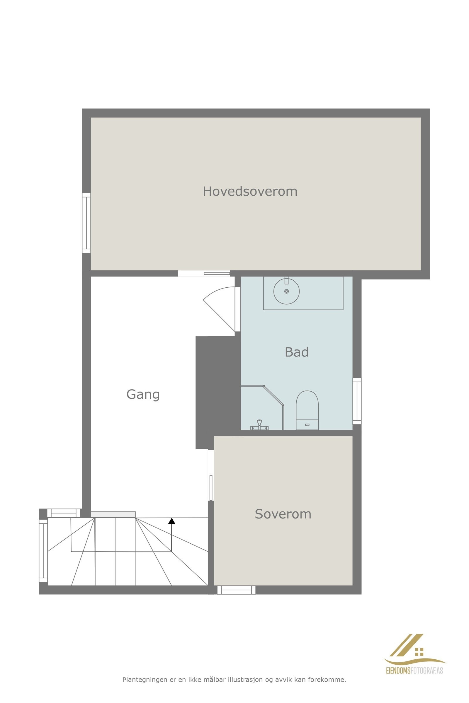 Plantegning over loftet Galleribilde