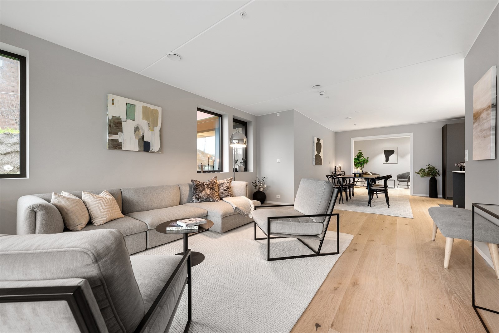 En leilighet på 146 m² BRA-i i et nytt, stilfullt og moderne bygg Galleribilde