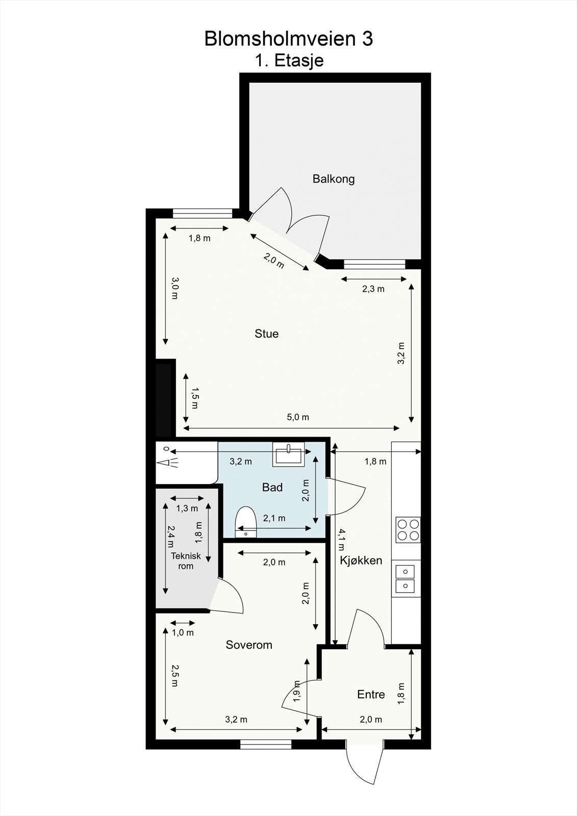 Plantegning 4.etasje. Galleribilde