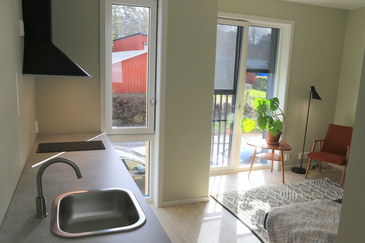 Motoriserte screens for solskjerming Galleribilde