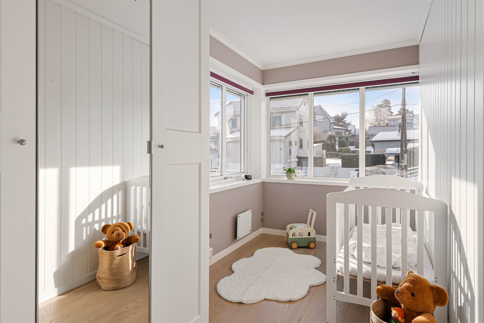 Det er montert screens på soveromsvinduene Galleribilde