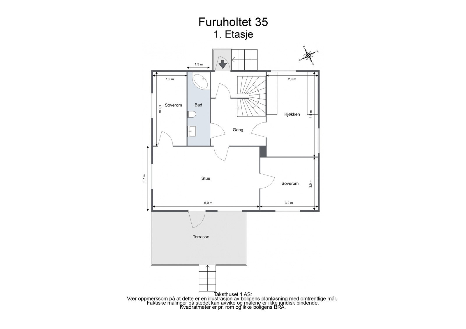 Plantegning - 1. etasje Galleribilde