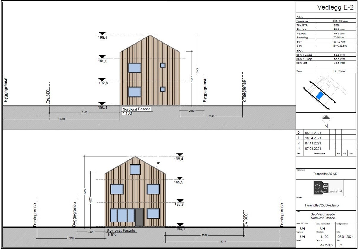Tegninger fra rammetillatelsen Galleribilde