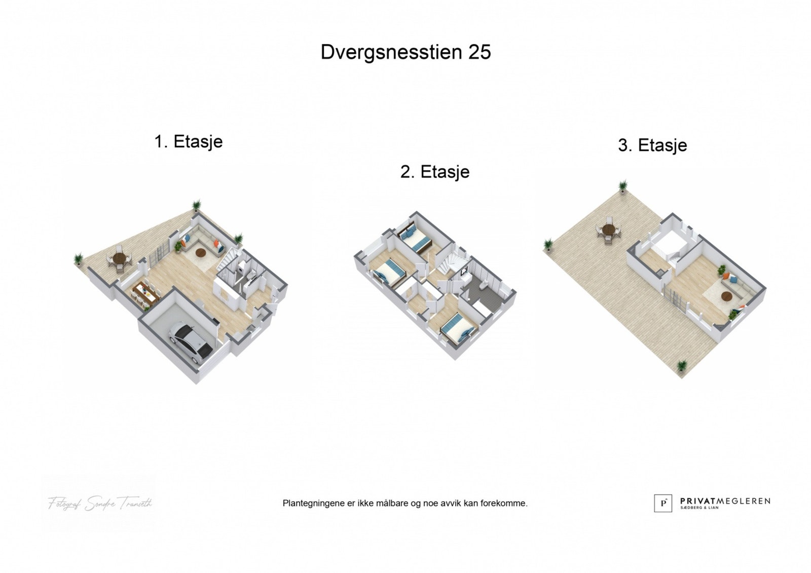 - 3D plantegning (ikke målbart) - Galleribilde