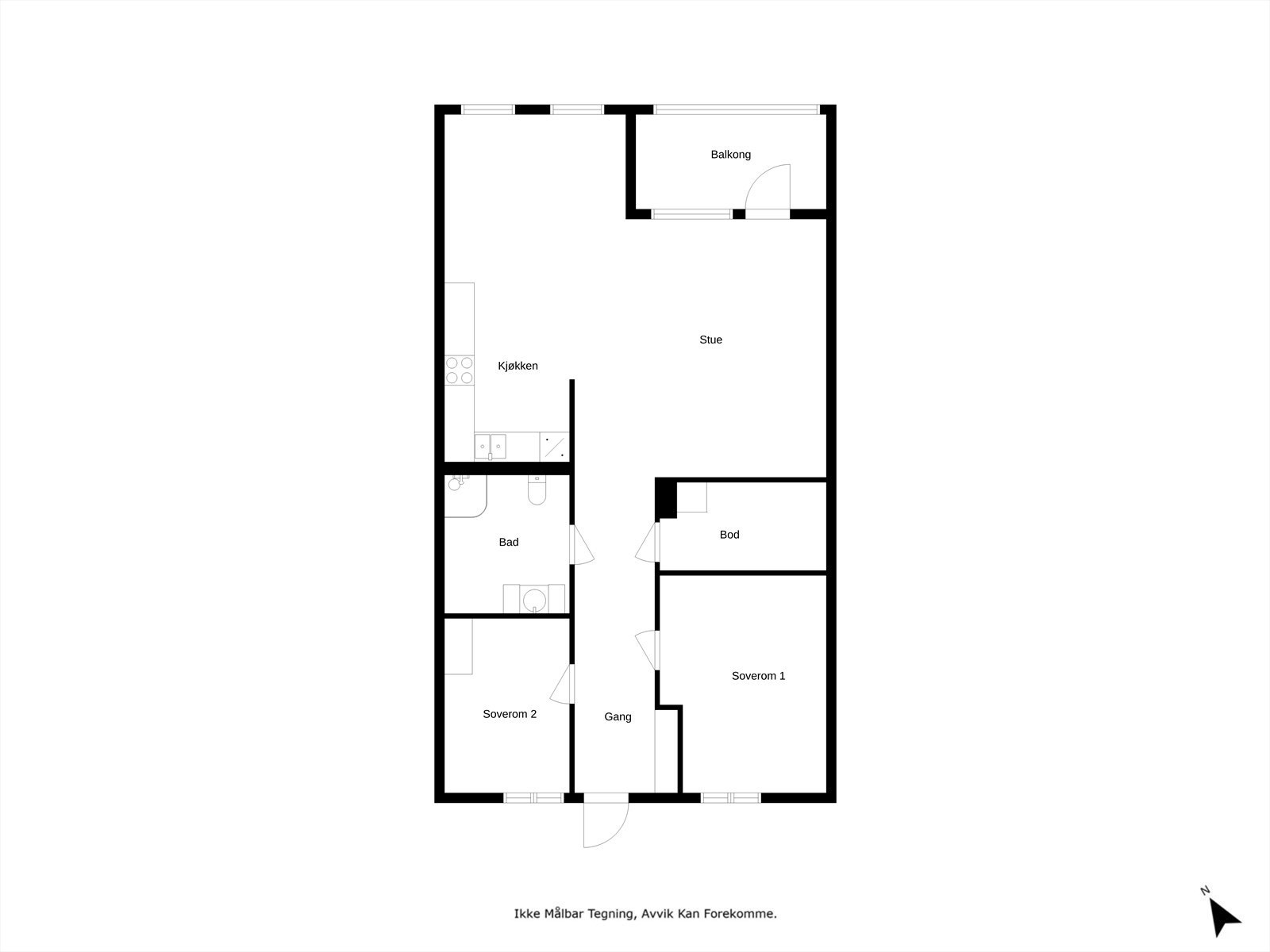 Plantegning Roald Amundsens gate 16 Galleribilde