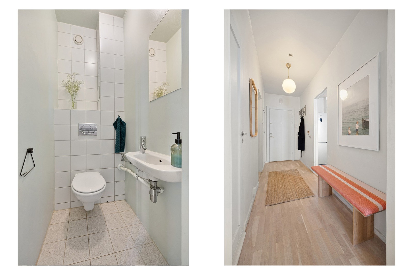 Separat wc med inngang fra entré. Galleribilde