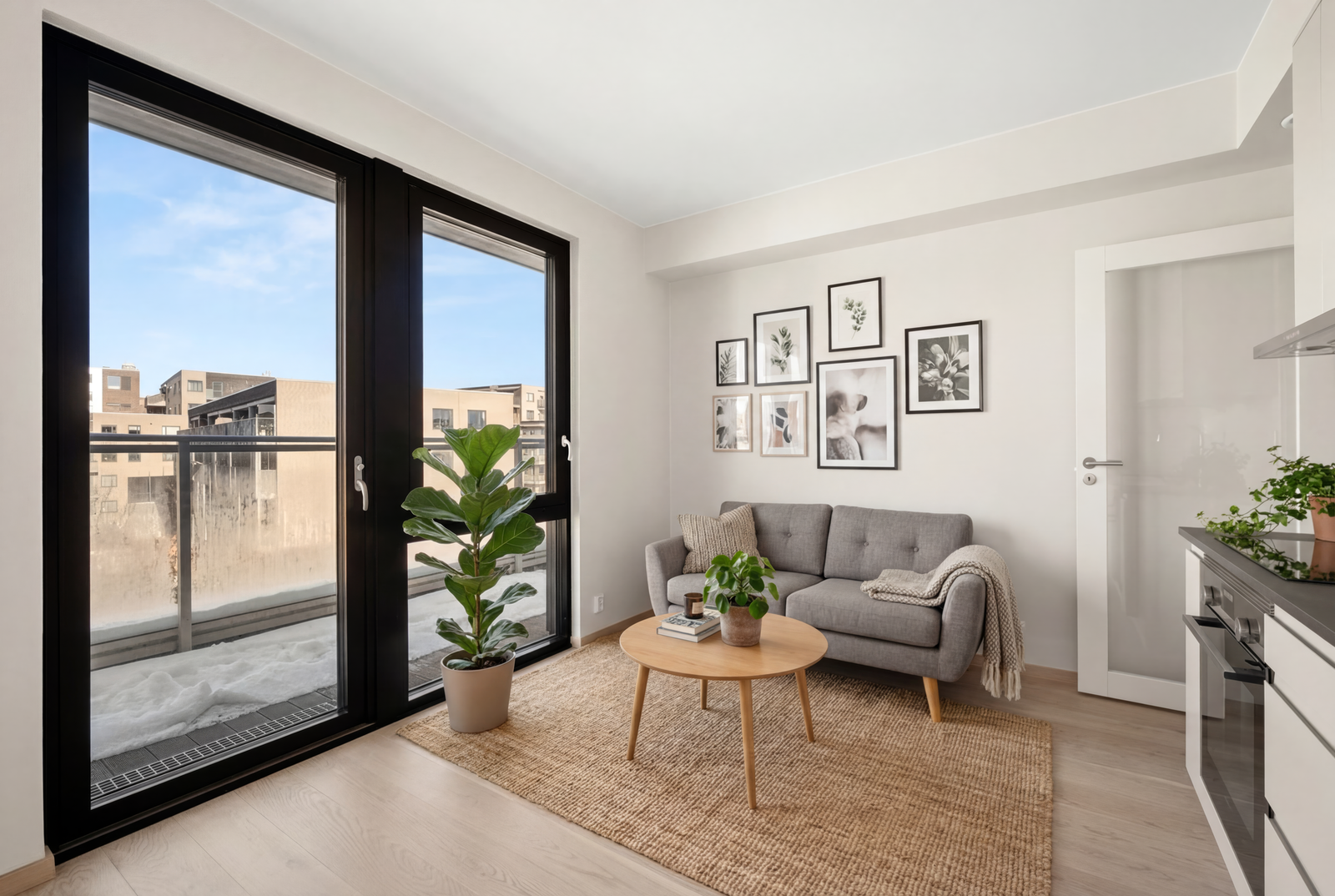 Stålverkskroken 8 til salgs ved Lene Rasmussen - EIE eiendomsmegling Sandvika. Bildet er digitalt stylet. (Fotograf: Martine Eren Jacobsen - Maren Eren Studio) Galleribilde