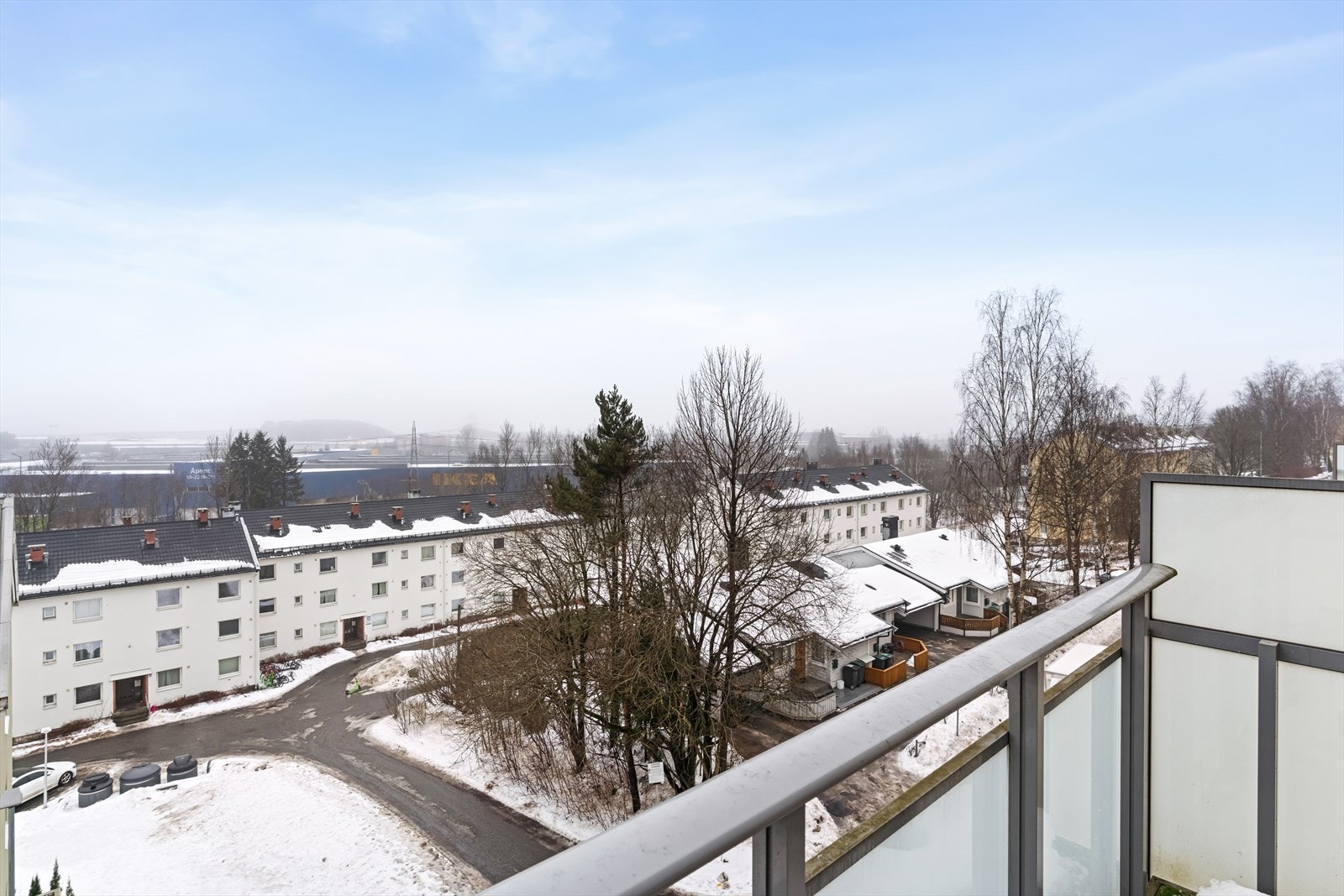 Utsikt fra balkongen Galleribilde