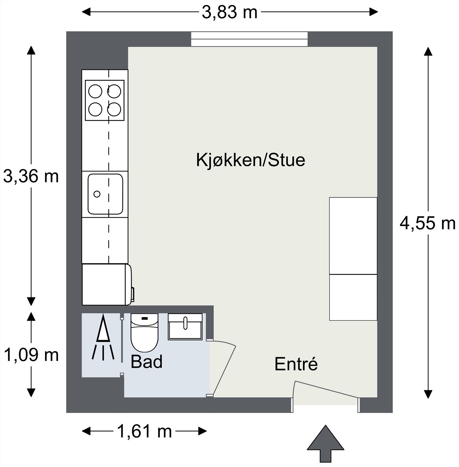 Plantegning til orientering. Galleribilde