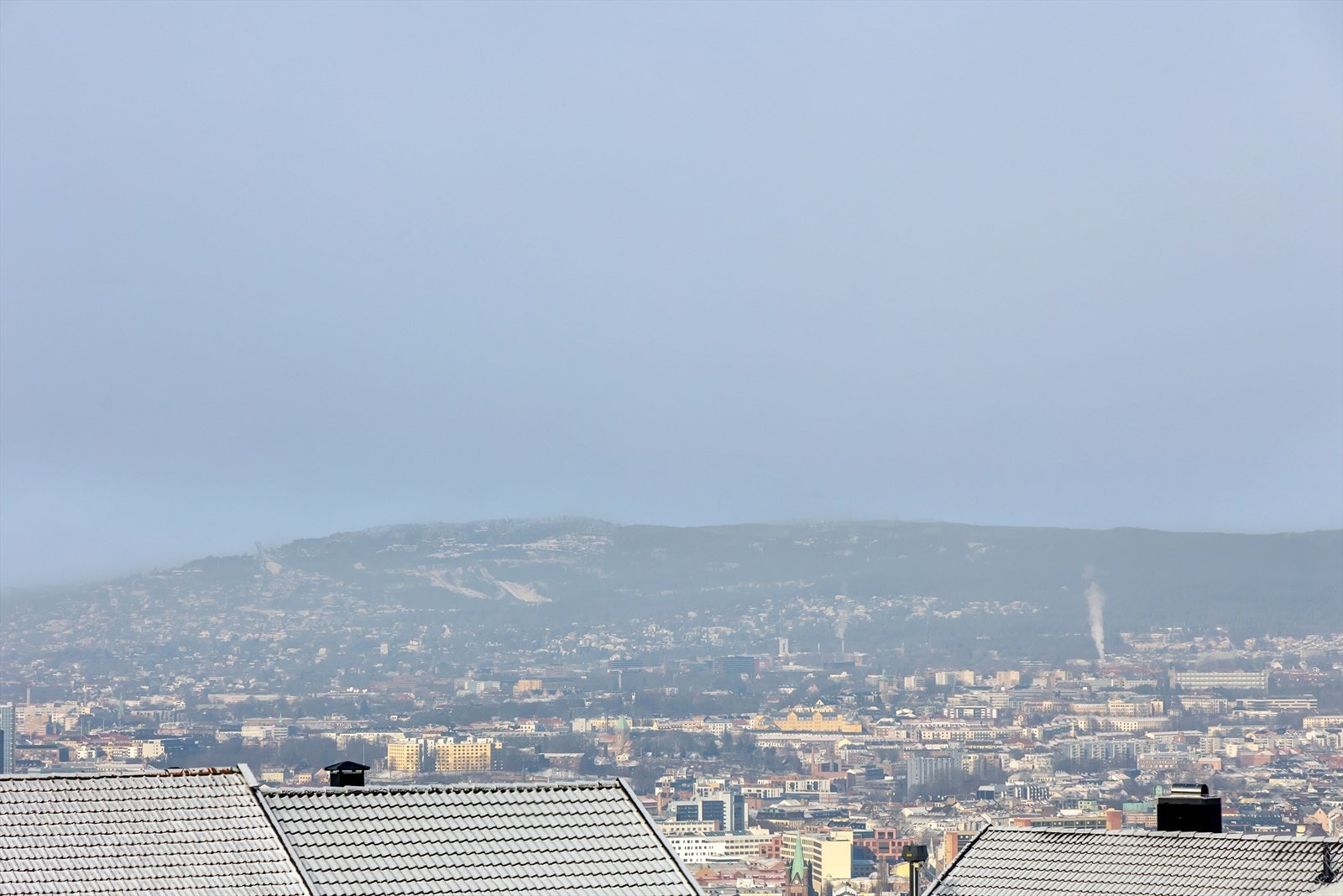 Fantastisk utsikt over byen. Galleribilde