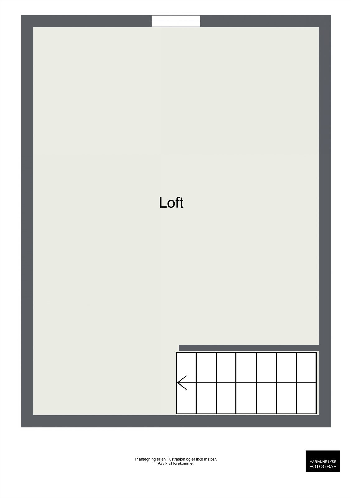 Plantegning loft Galleribilde