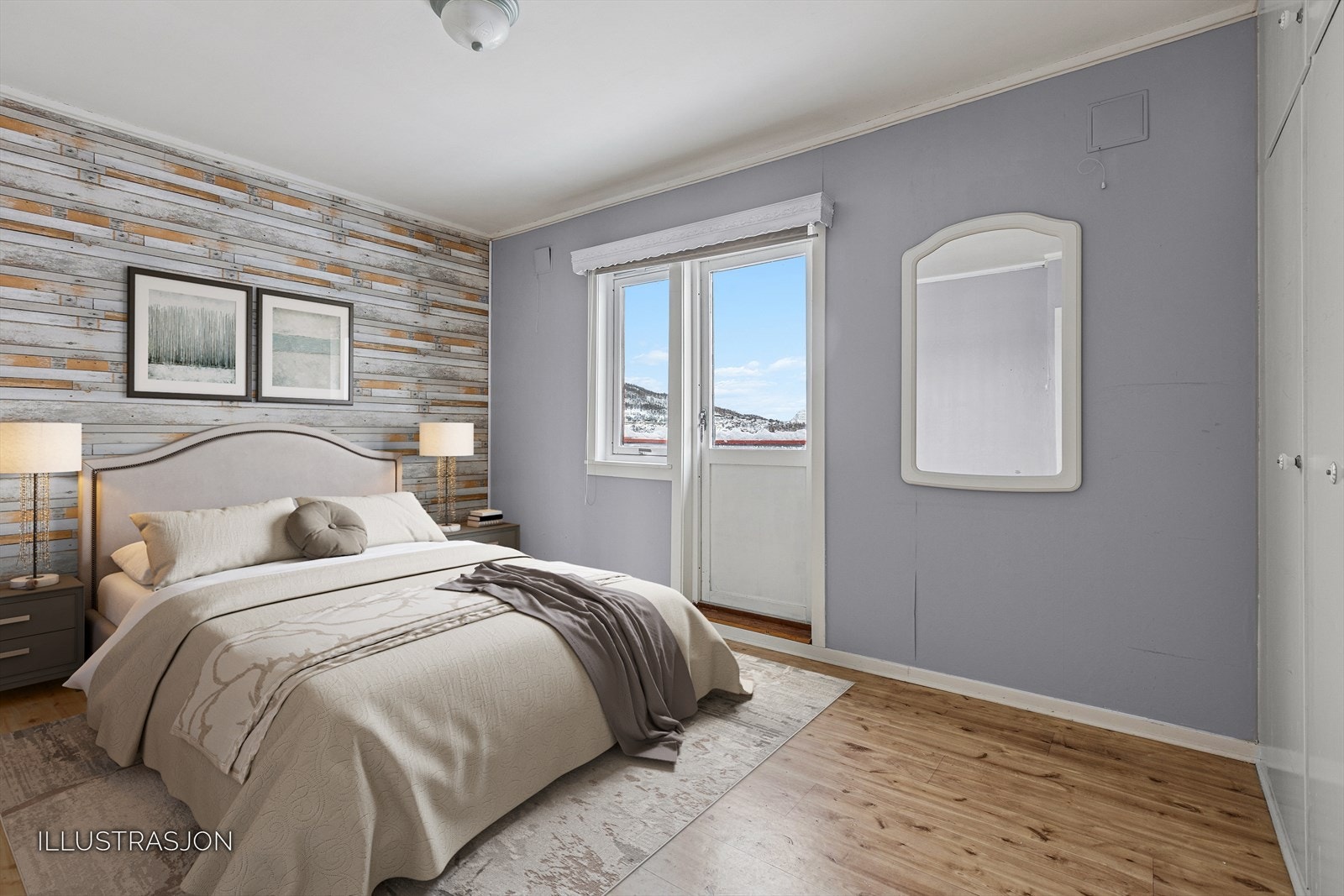 Hovedsoverommet ligger i boligens første etasje. Galleribilde