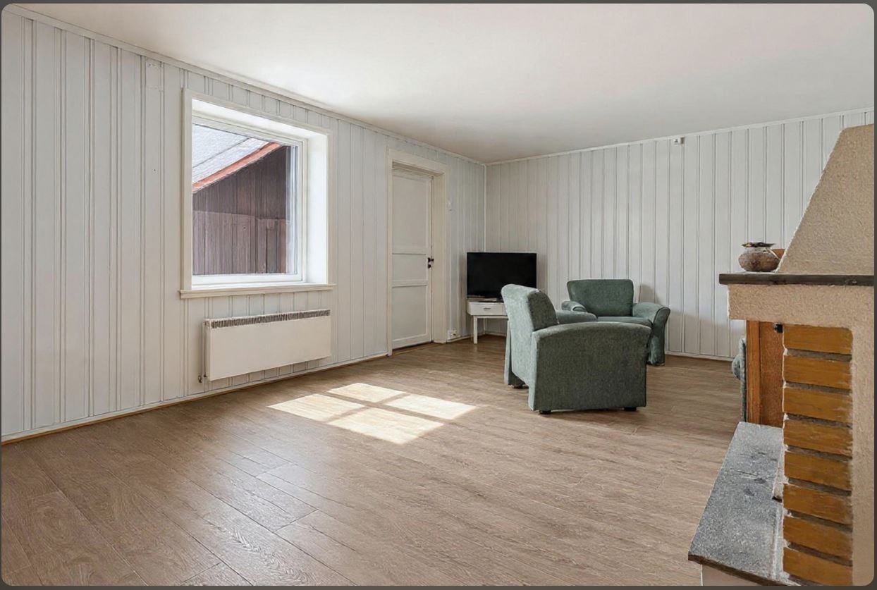 Lys og koselig stue i underetasjen. Galleribilde