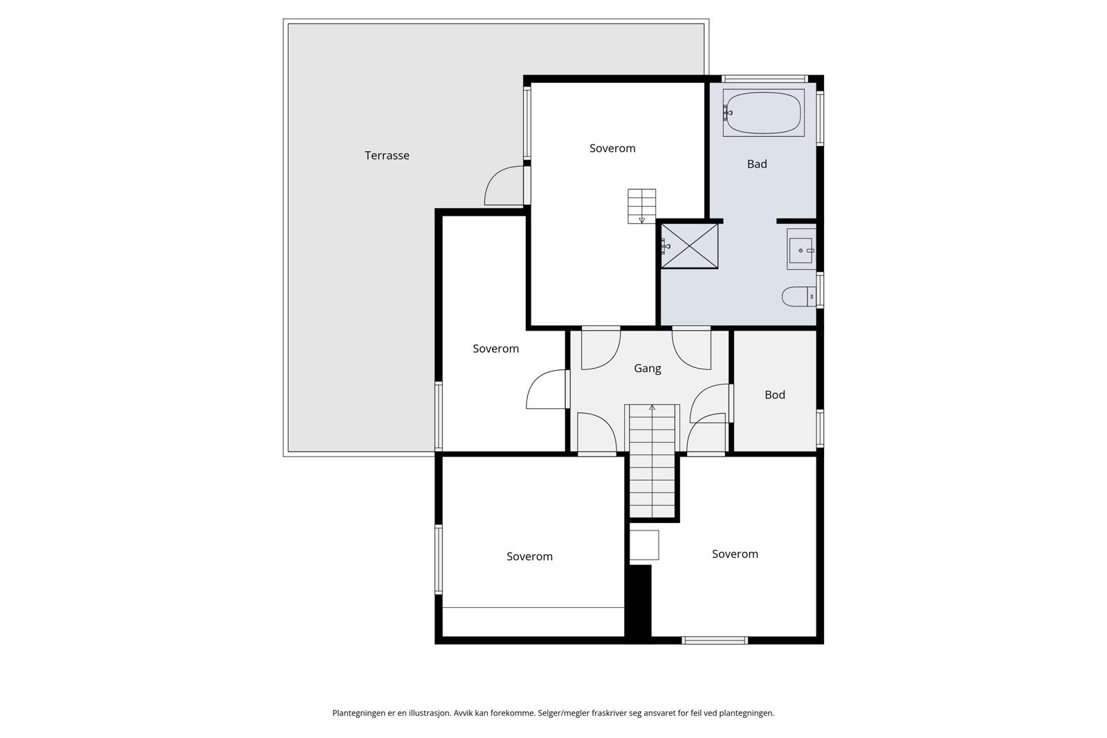 Plantegning 2.etg. Galleribilde