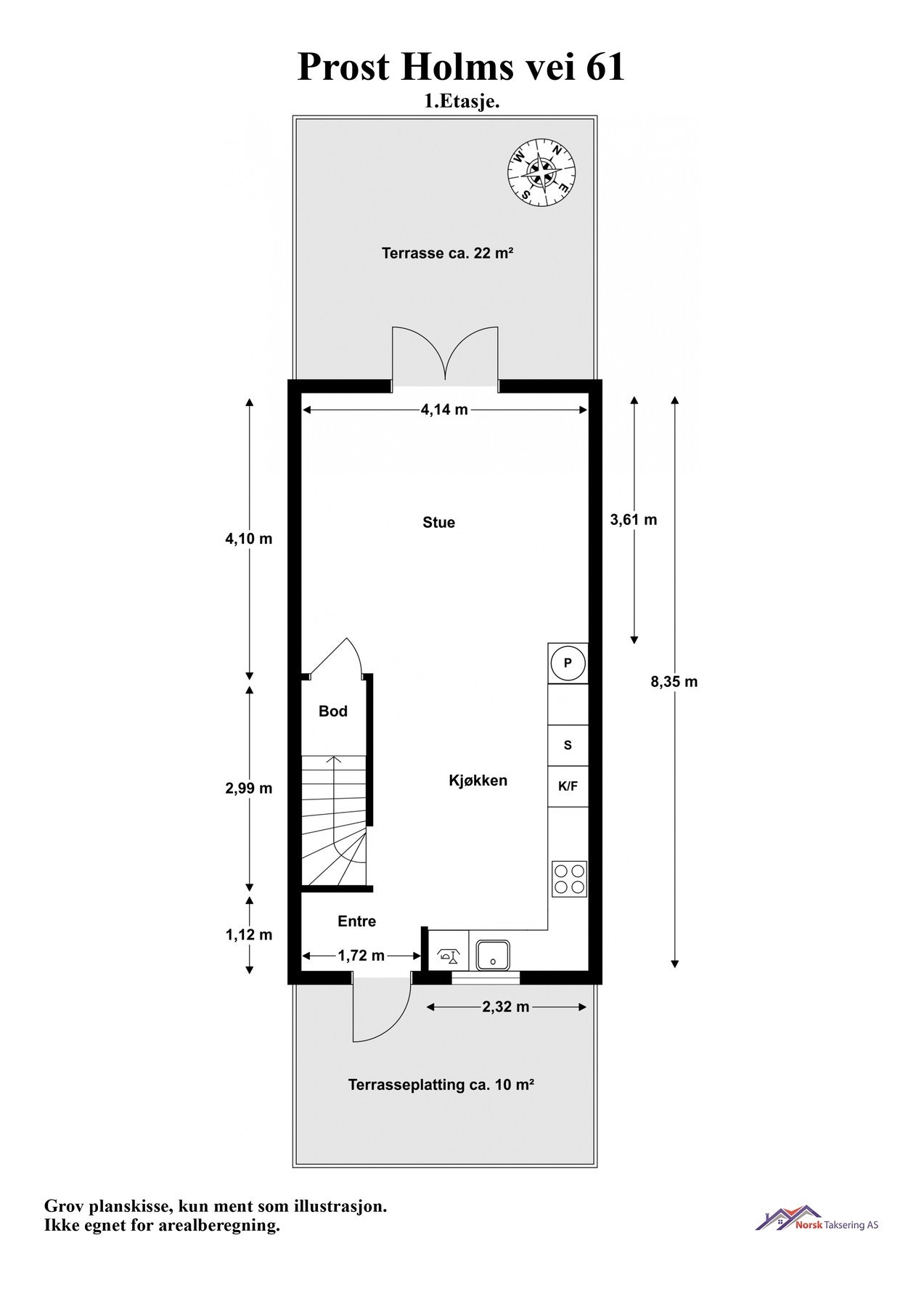 Plantegning 1. etasje Galleribilde
