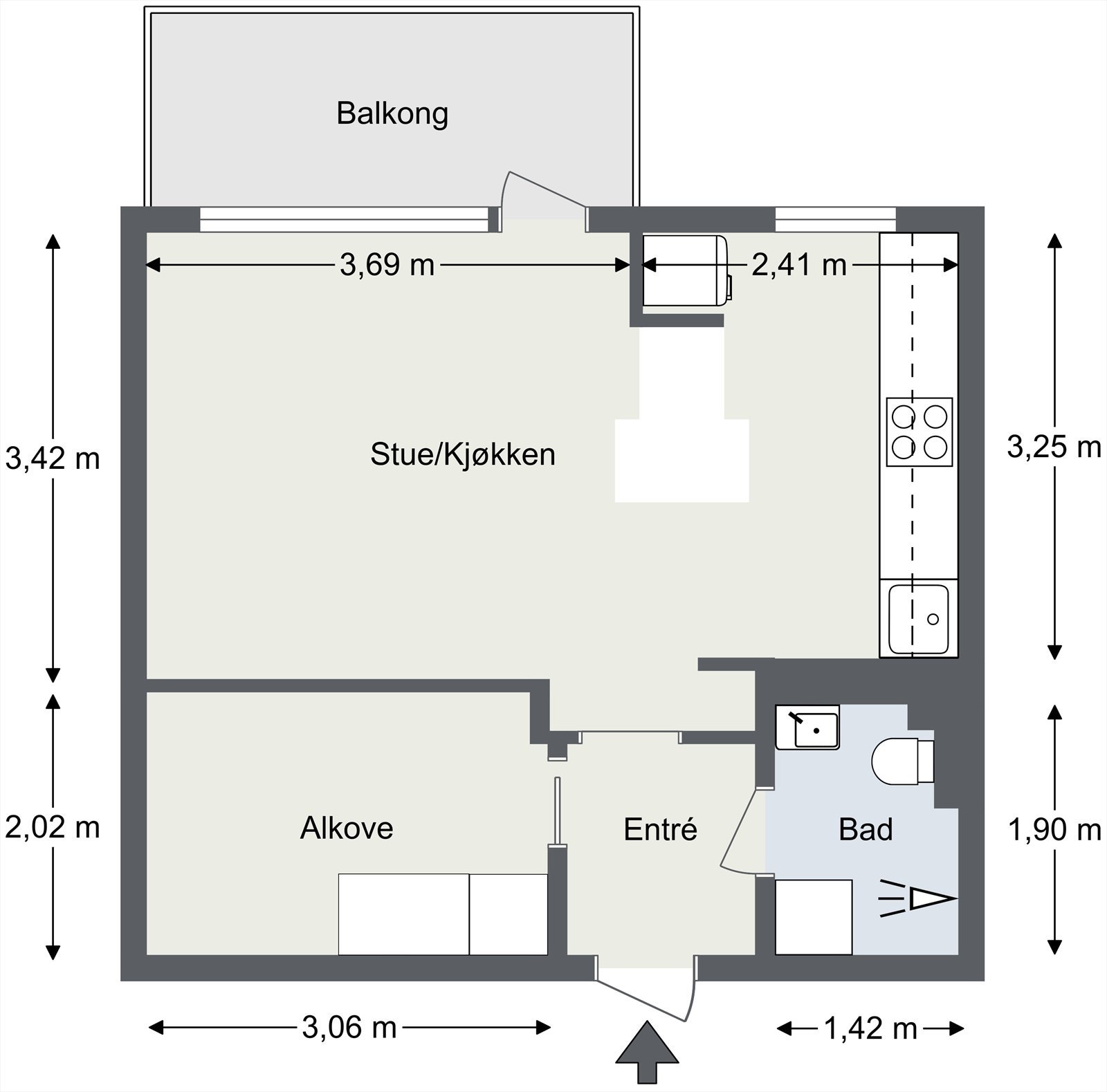Plantegning. Galleribilde