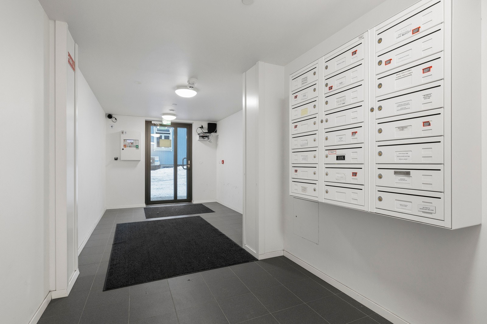 Inngangsparti felles gang Galleribilde