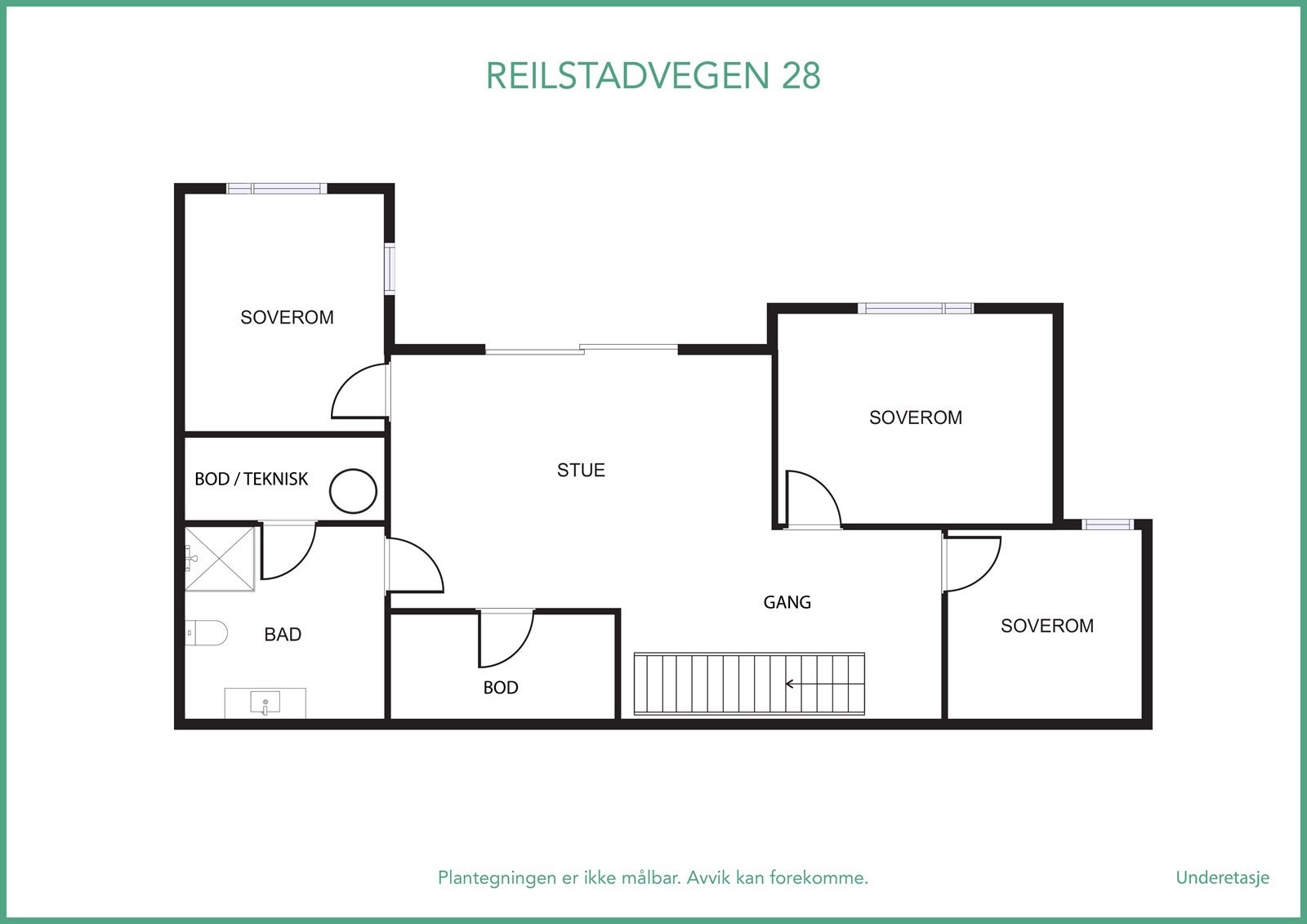 Plantegning U.etg. Galleribilde