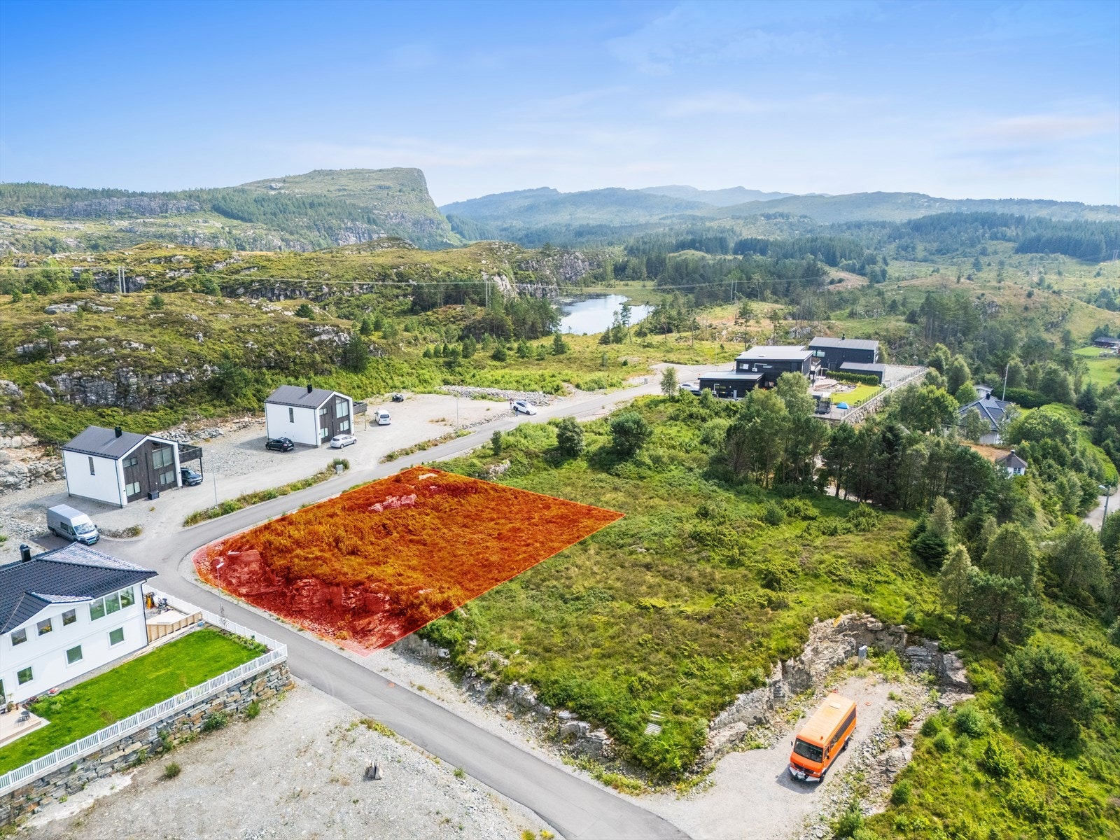 Skjentjørna er under oppbygging, og har allerede blitt et fint boligfelt. Galleribilde