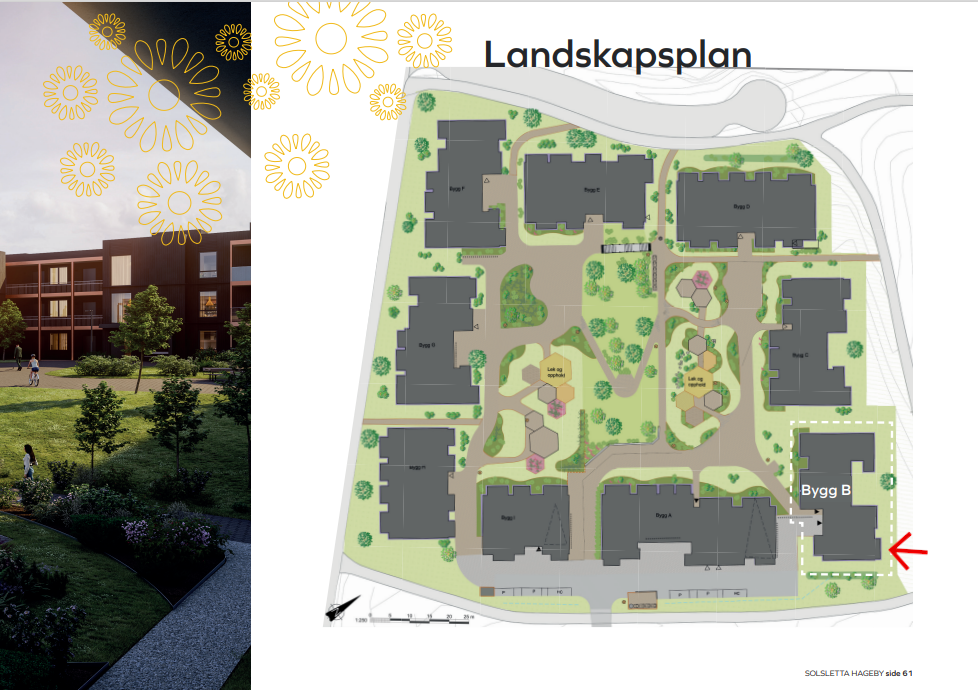 Landskapsplan for prosjektet. Galleribilde