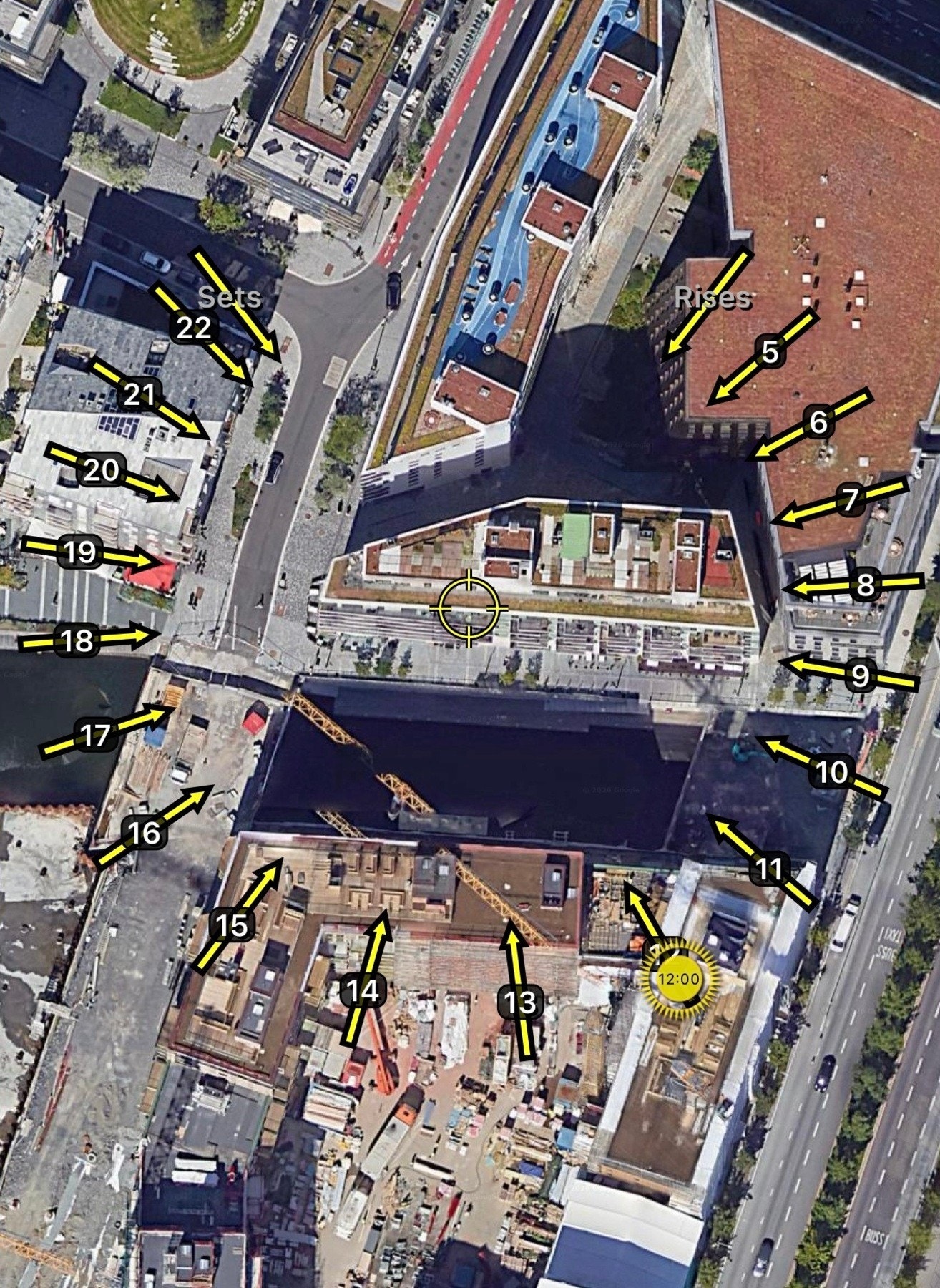 Solkart med flott oversikt over solforholdene på sommeren! Galleribilde