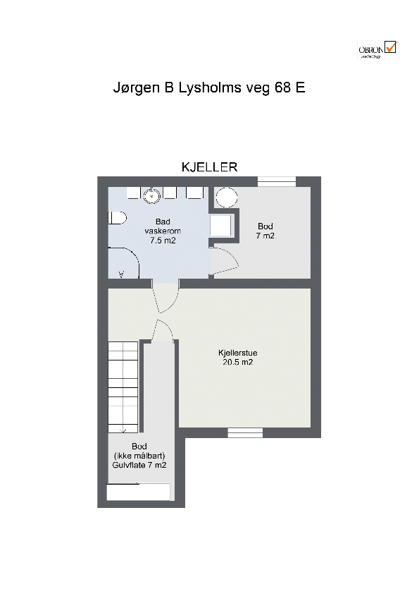 Planskisse kjeller Galleribilde