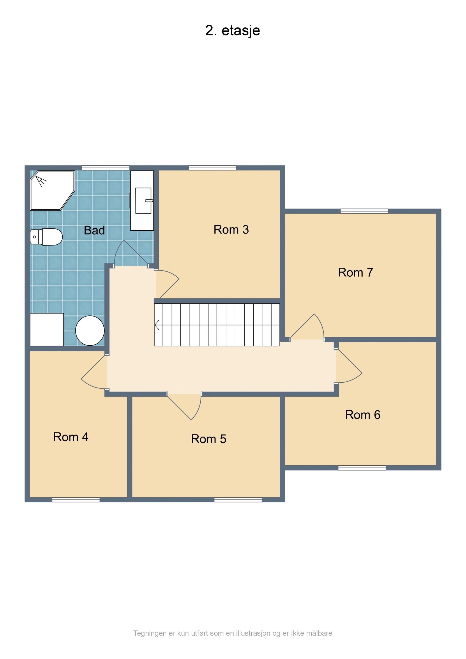 Plantegning 2.etg Galleribilde