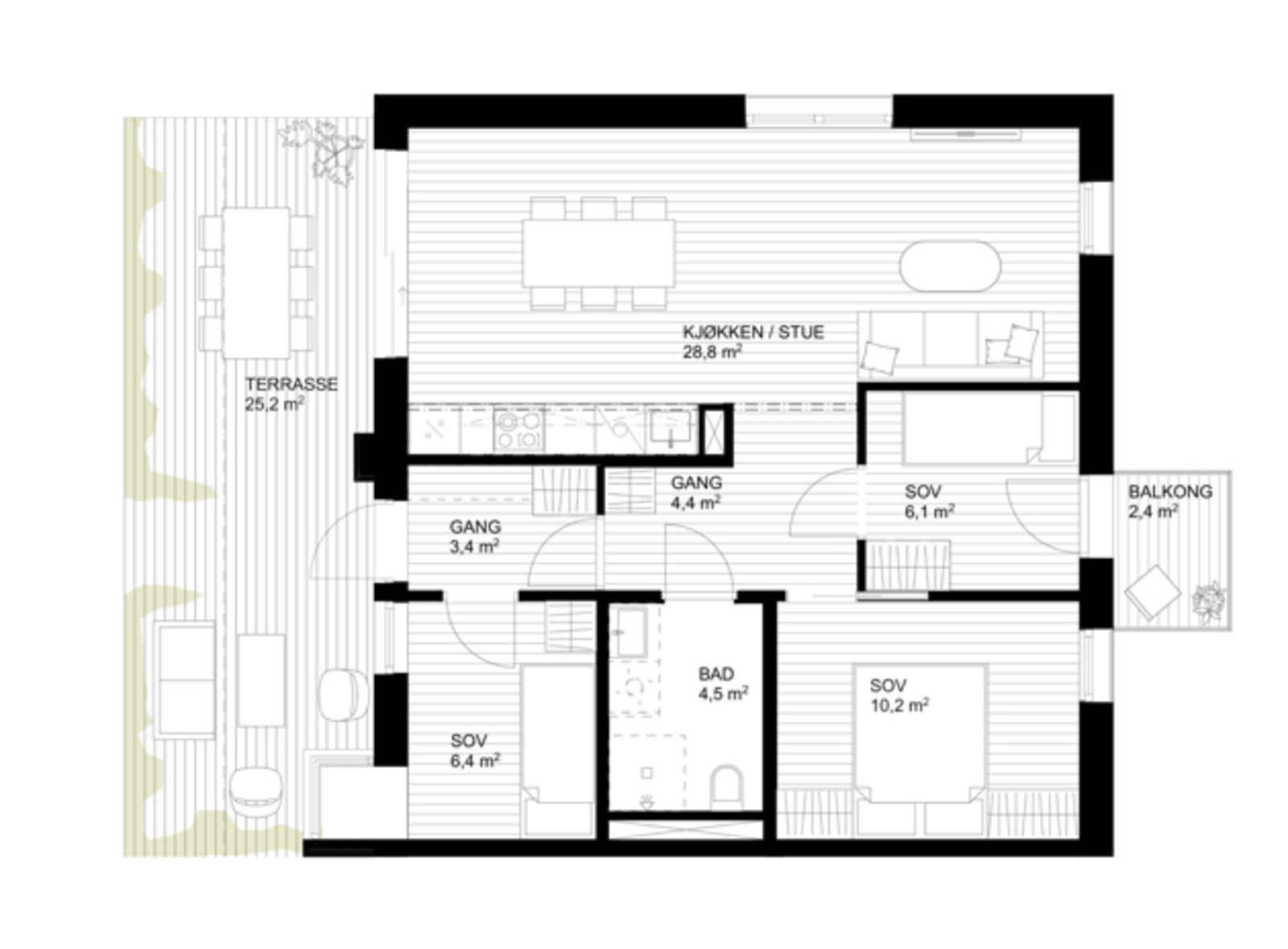 Plantegning Galleribilde