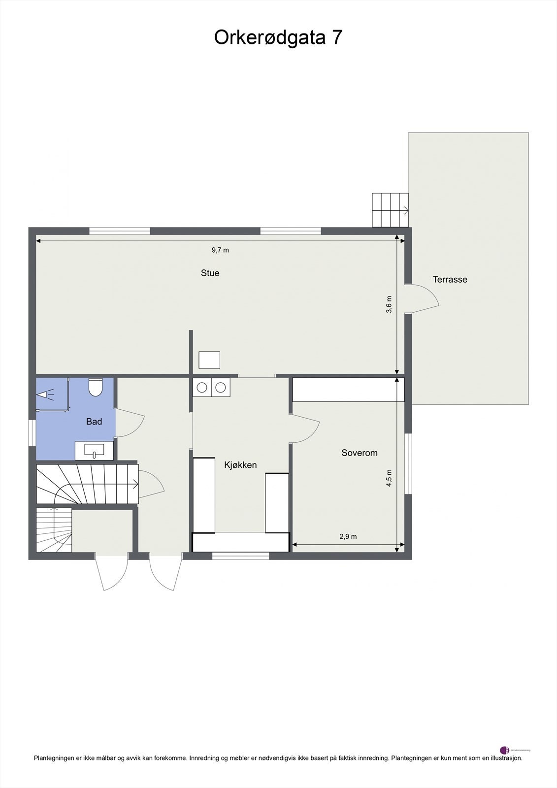 Plantegning 1.etasje. Galleribilde