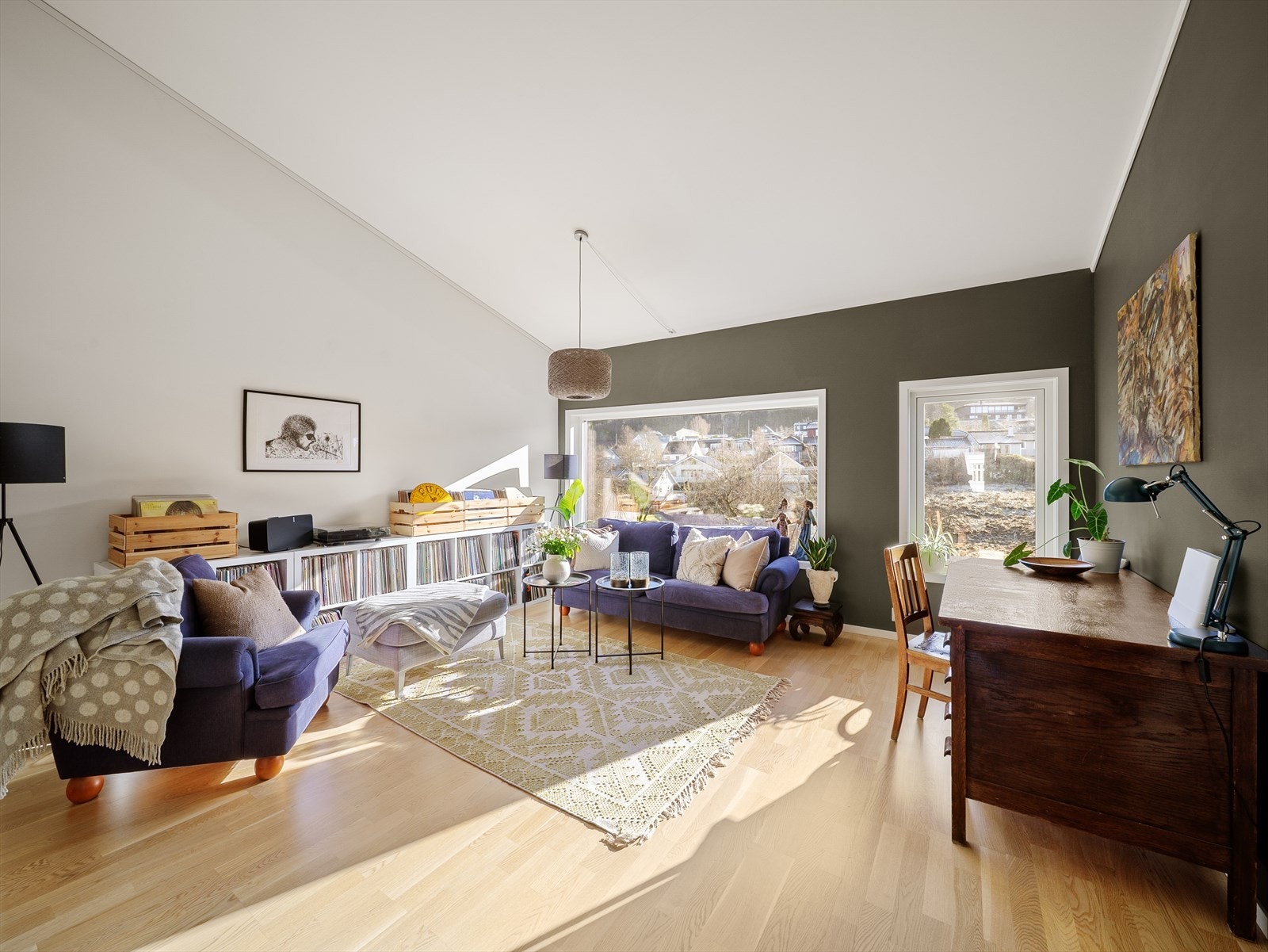 Her kan alternativt skilles av for et ekstra soverom. Galleribilde