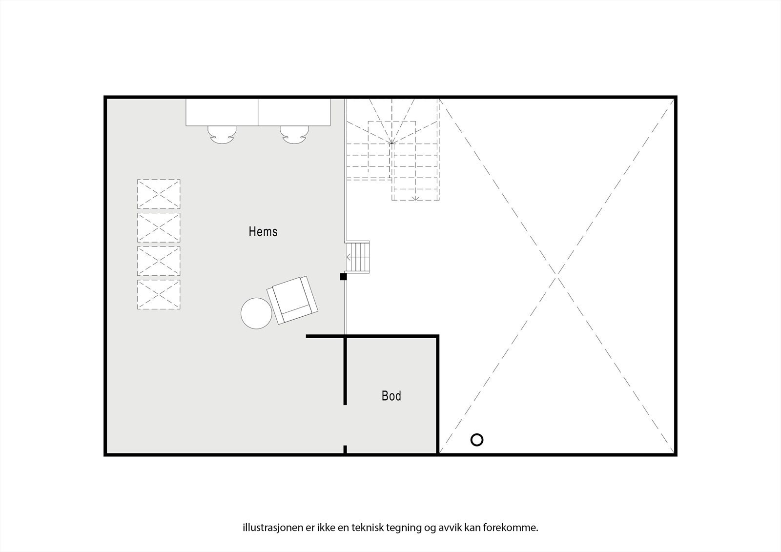 Planskisse hems Galleribilde