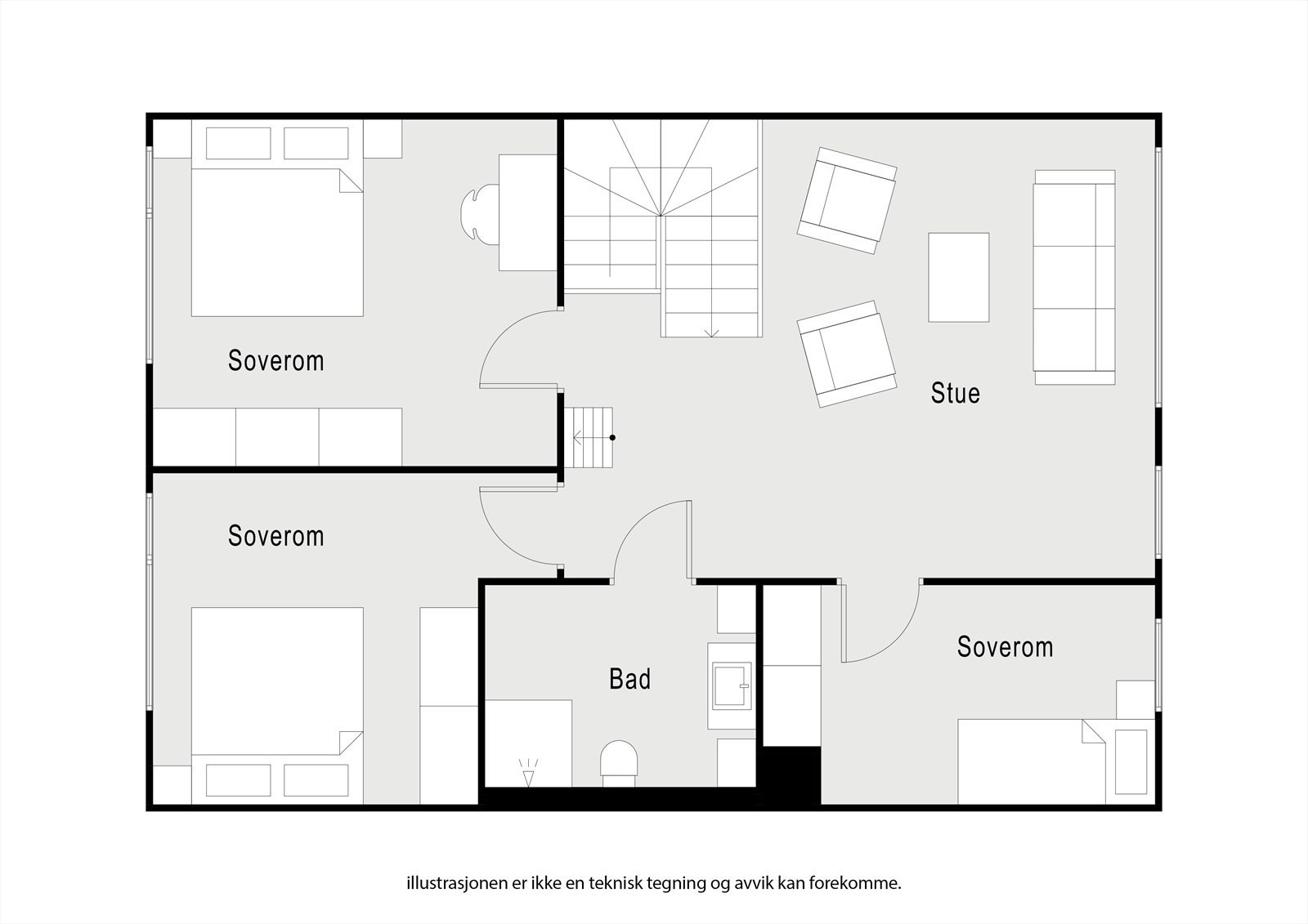 Planskisse 2. etasje Galleribilde