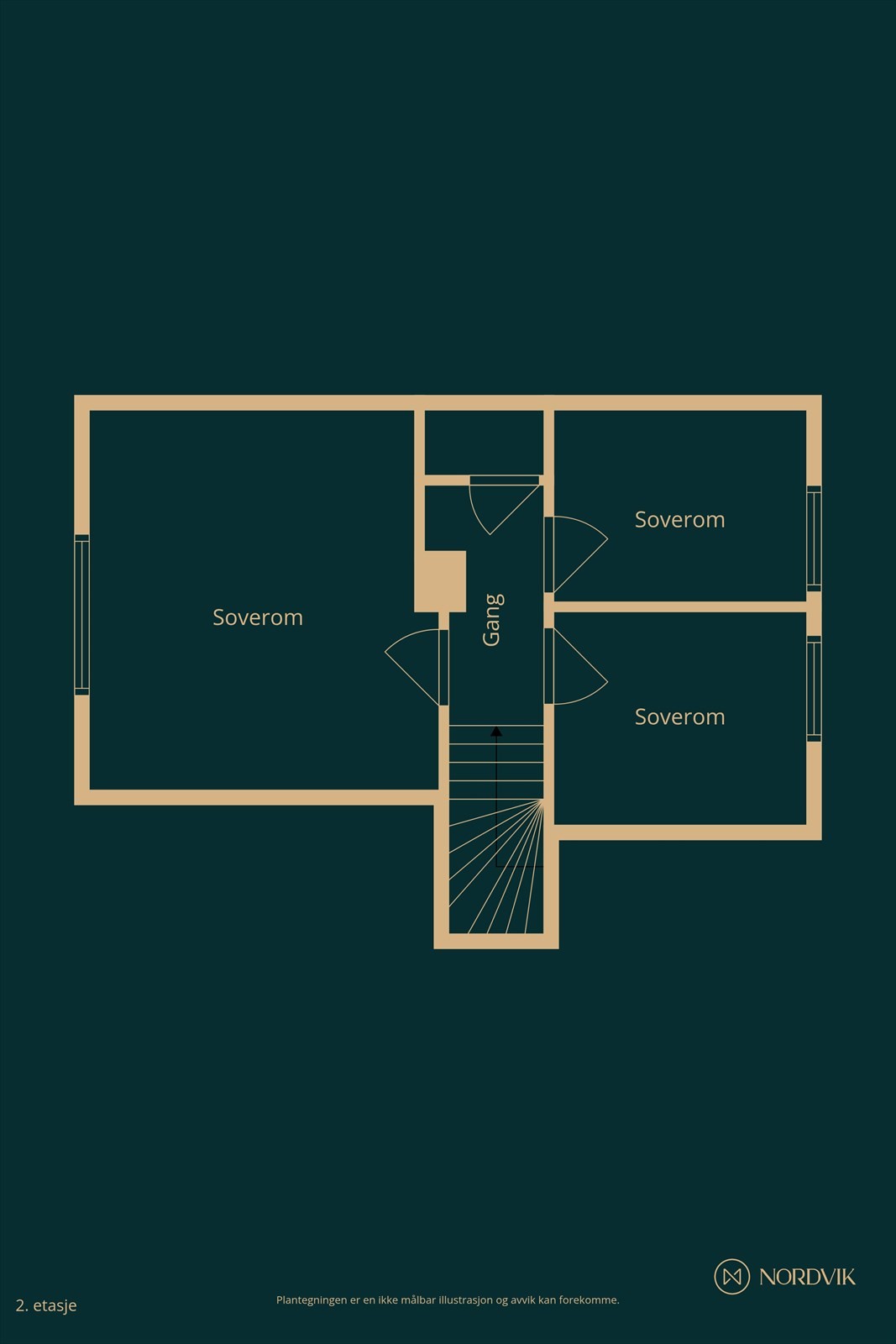 Plantegning 2. etasje Galleribilde