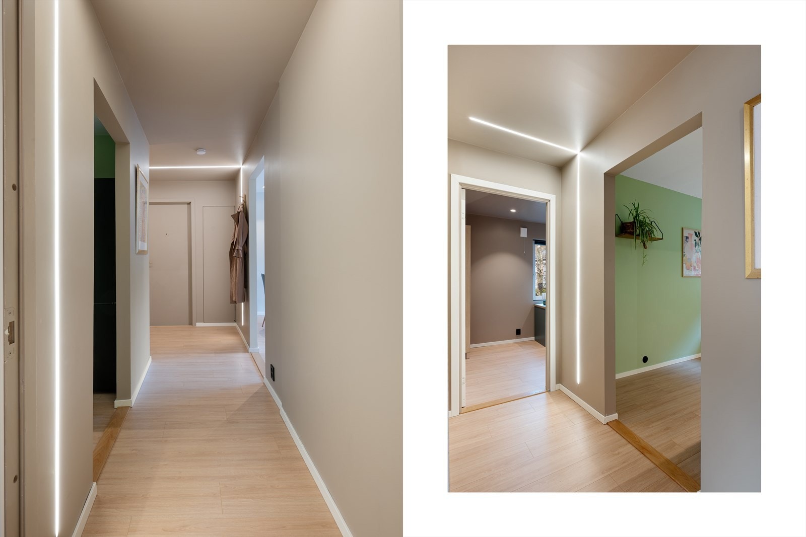 Det første som møter deg er en lys og meget innbydende entré på hele 7,5 m². Galleribilde