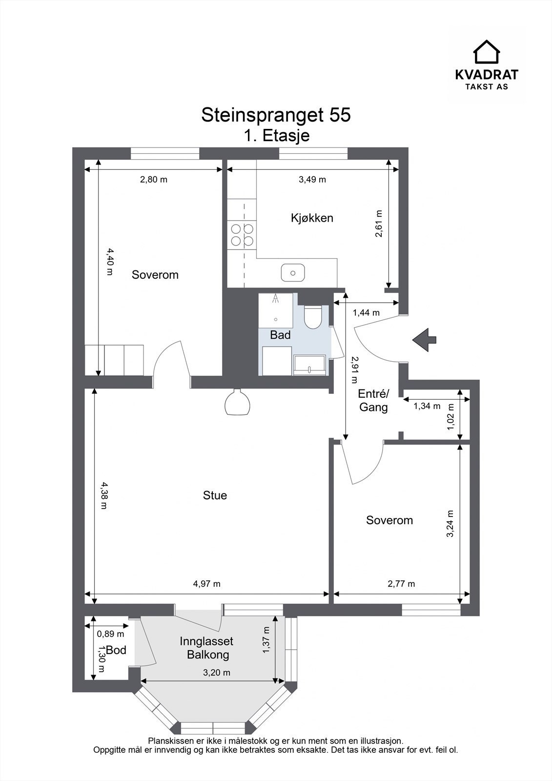 Plantegning Galleribilde