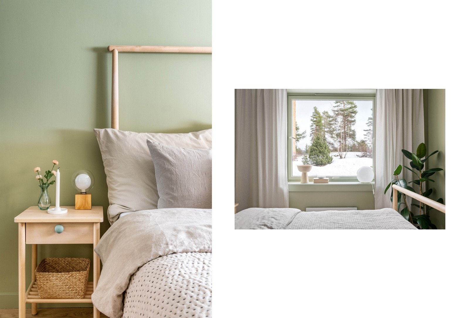 Delikate og tidsriktige farger i hele leiligheten Galleribilde