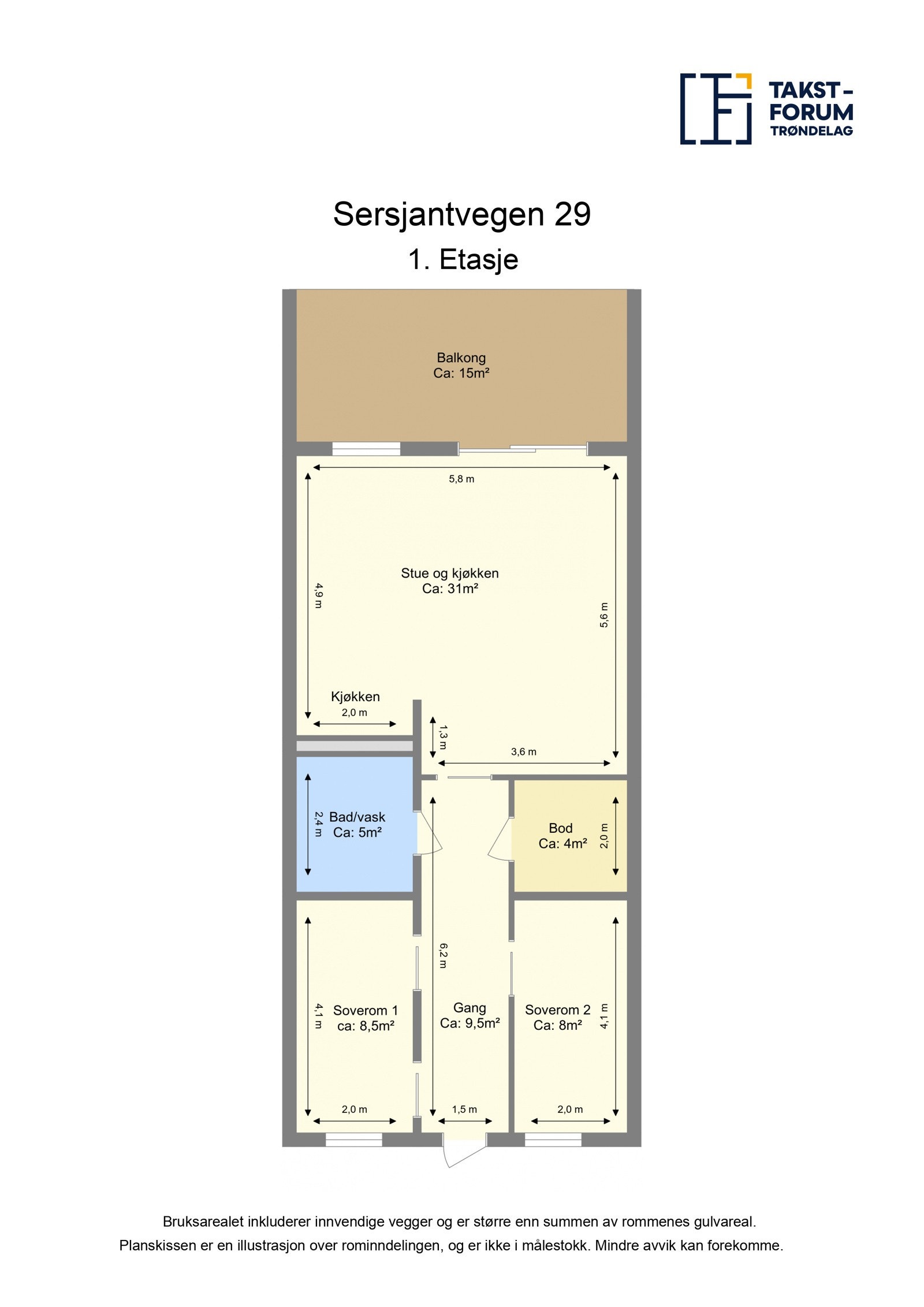 Planskisse Galleribilde