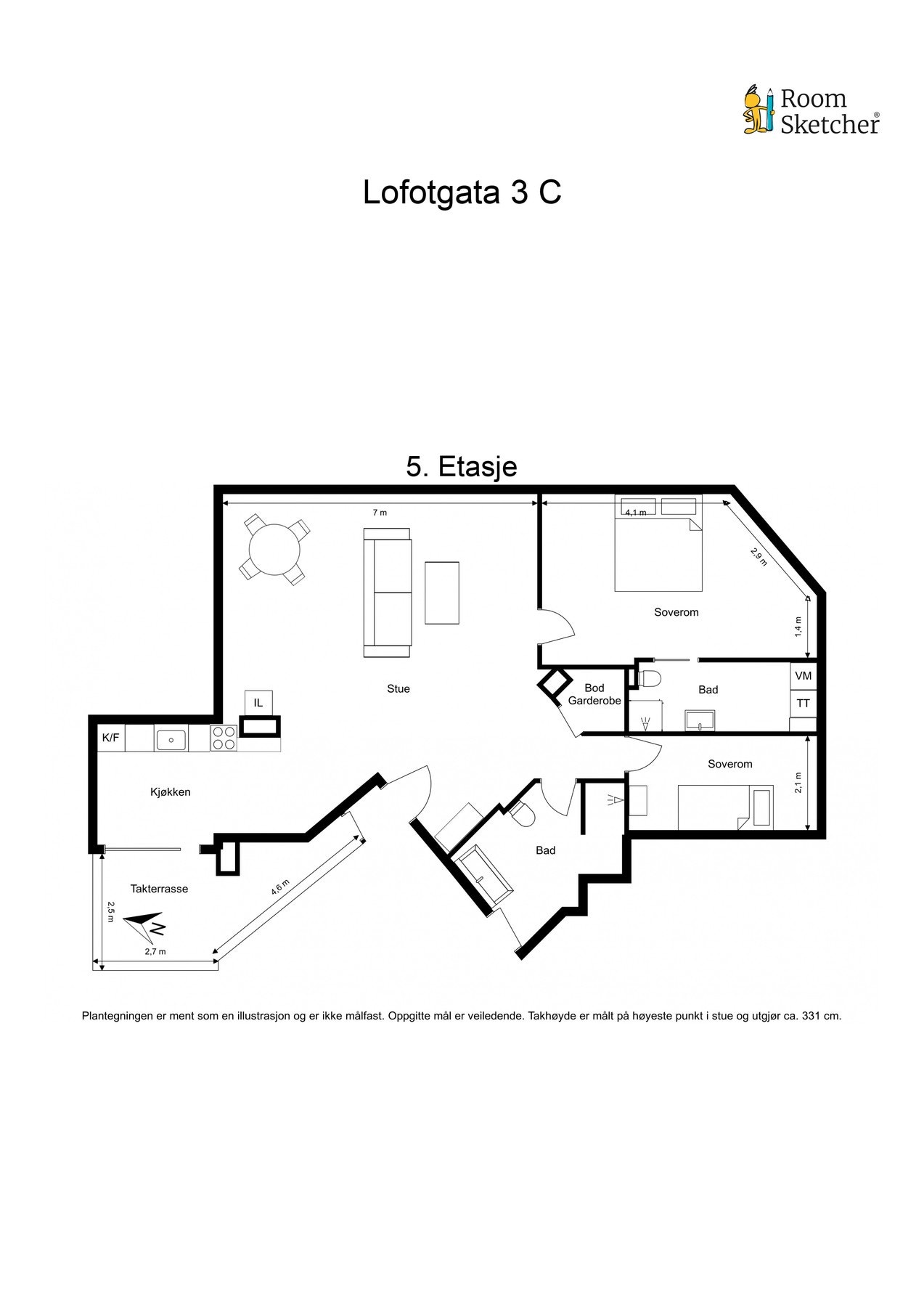 Plantegning Galleribilde