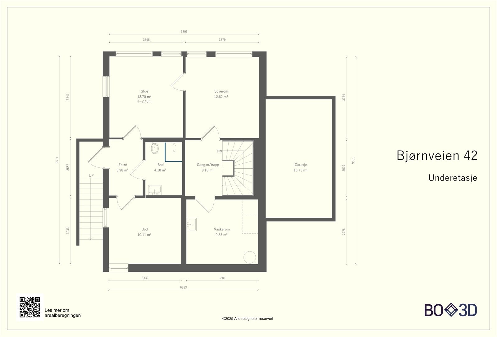 Plantegning underetasje Galleribilde