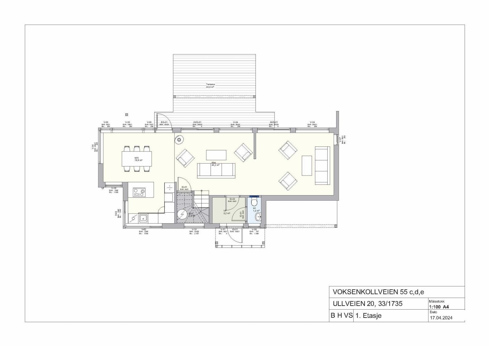 Plan 1. etasje Galleribilde
