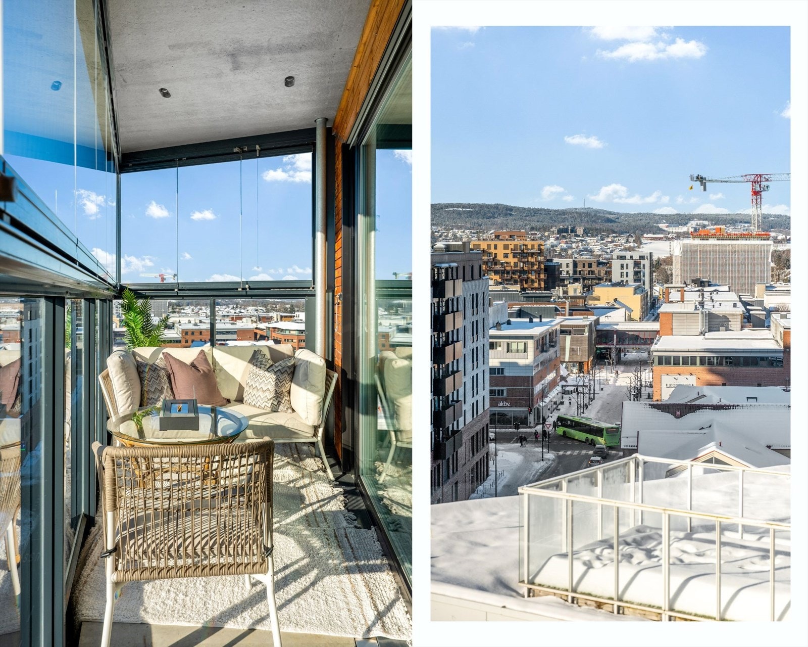 Balkongen utenfor stuen er på 6 kvm. Galleribilde