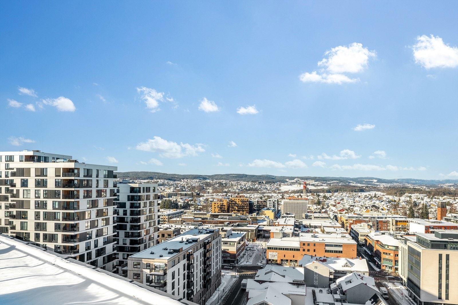Nydelig utsikt over Lillestrøm. Galleribilde