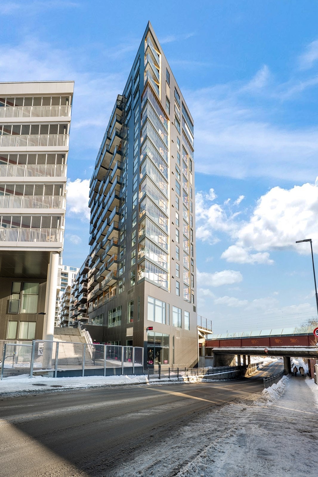 Fasade - populært boligområde i Lillestrøm sentrum. Galleribilde