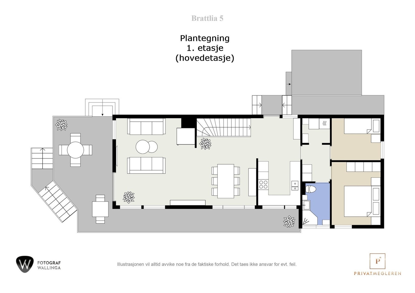 Plantegning 1. etasje. Galleribilde