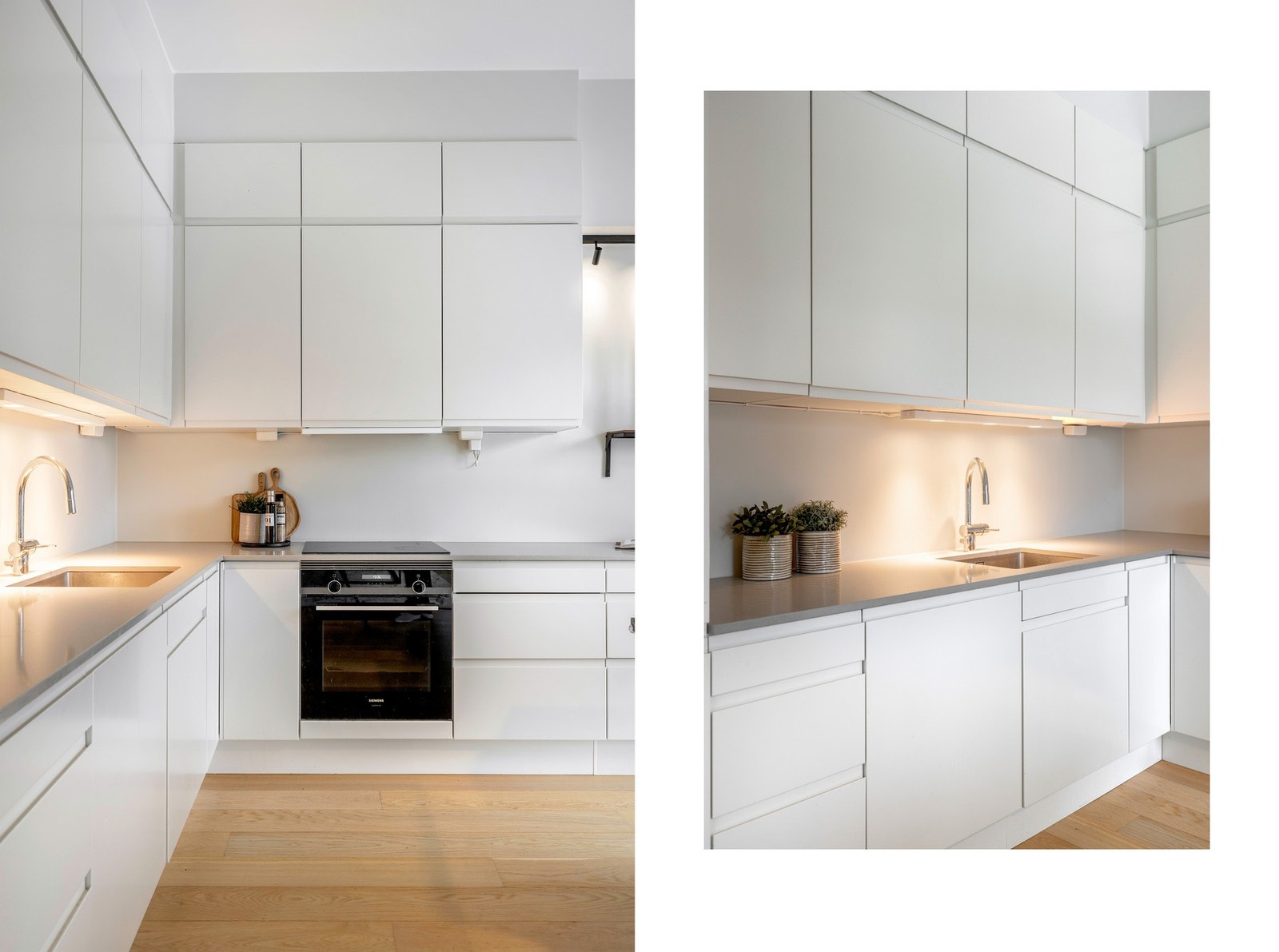 Alle integrerte hvitevarer på kjøkkenet medfølger i handelen Galleribilde