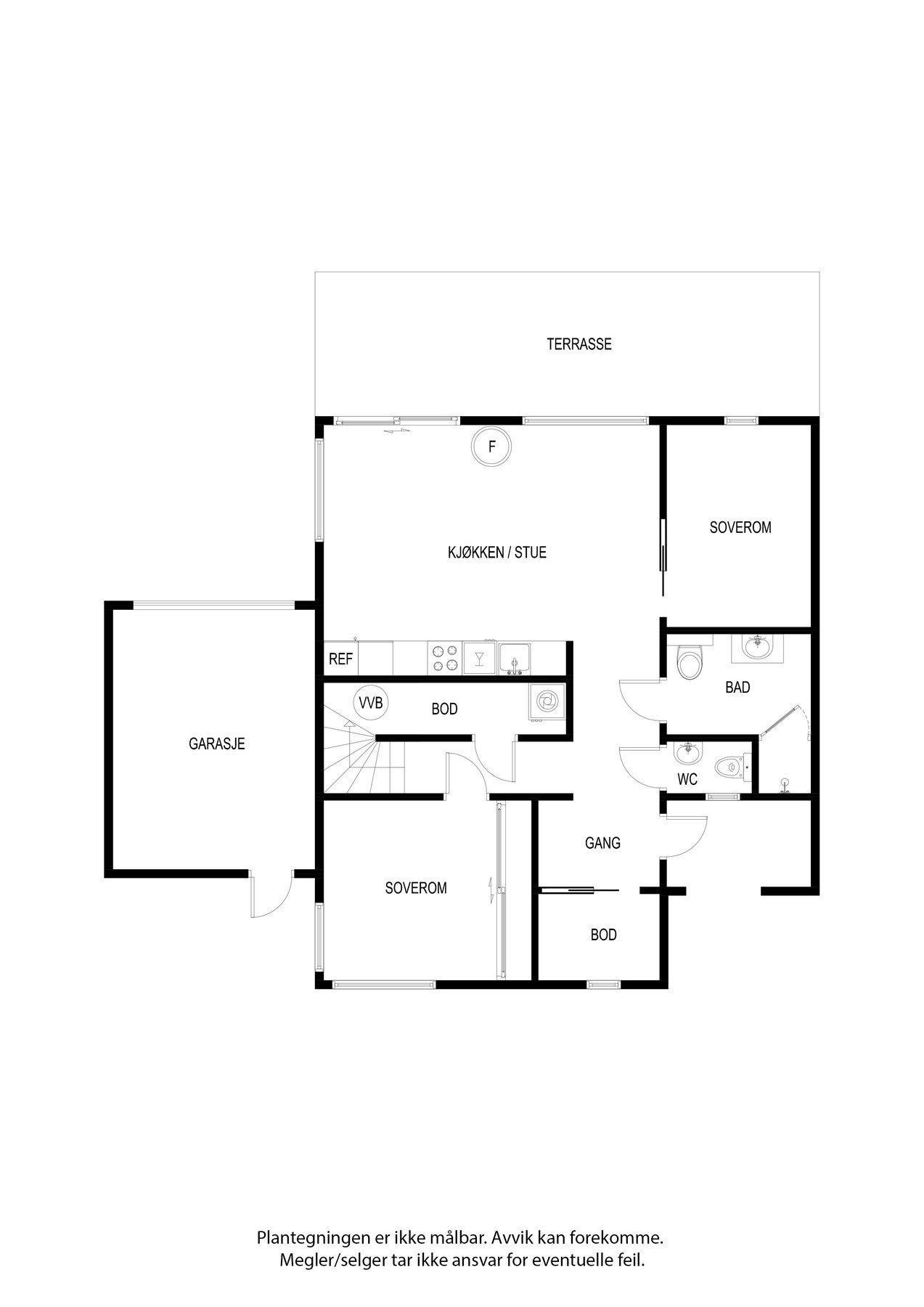 Plantegning - 1. etasje. Galleribilde
