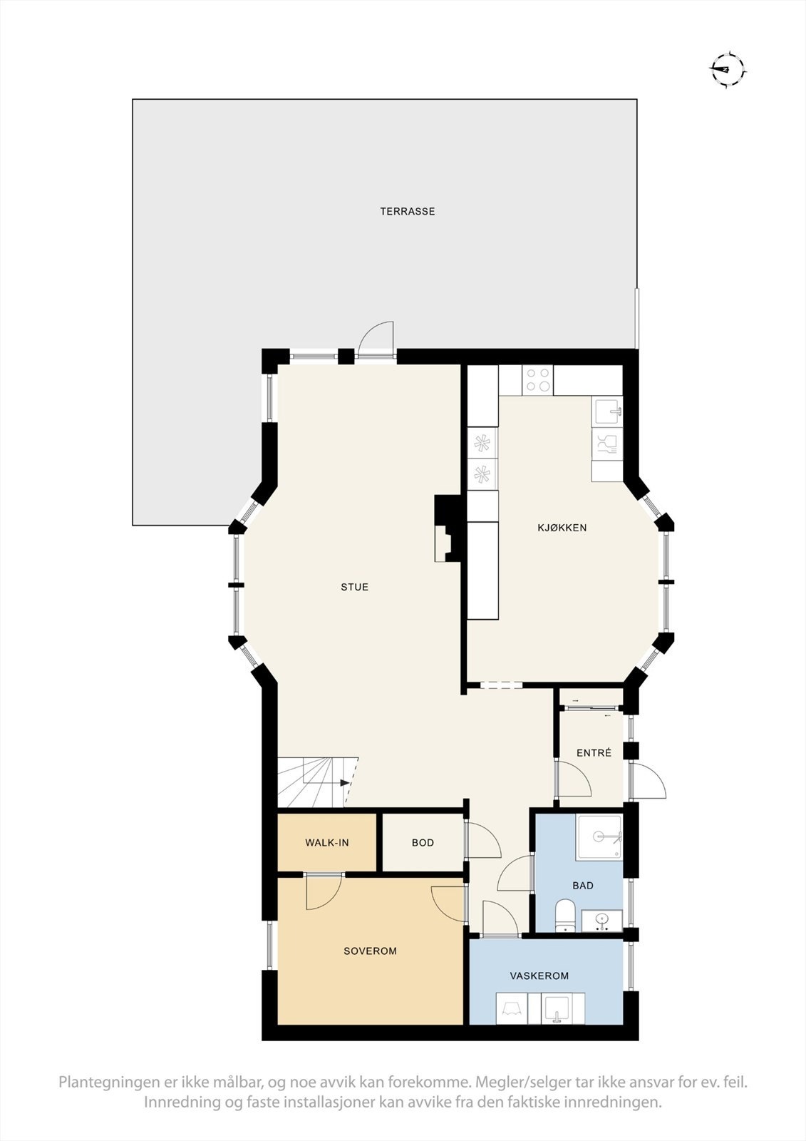 Plantegning 1. etasje. Galleribilde